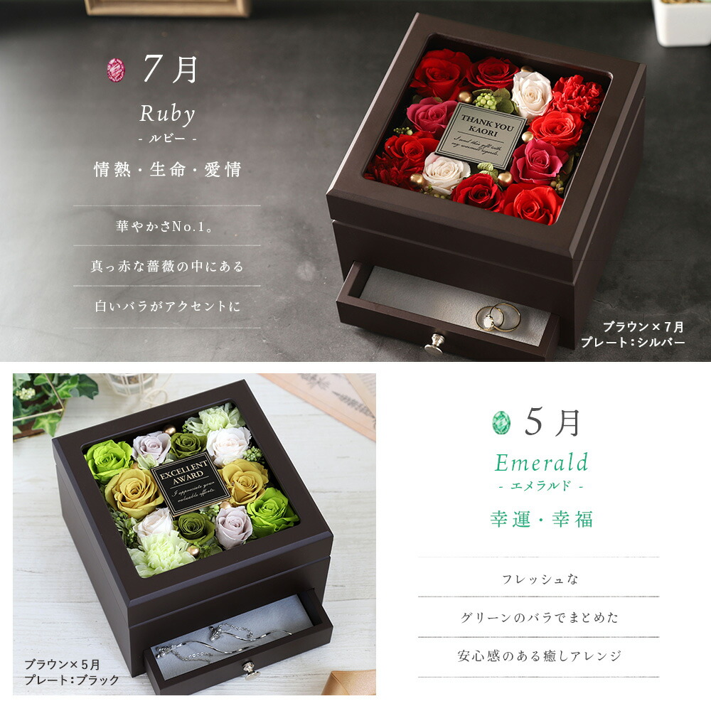 生まれた月の名入れギフト【Fleur -フルール-】 3