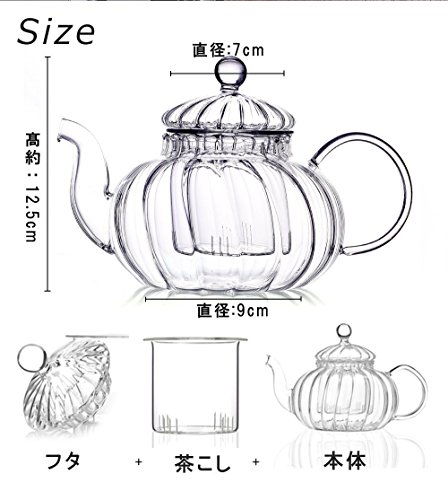 耐熱ガラス ティーポット 6