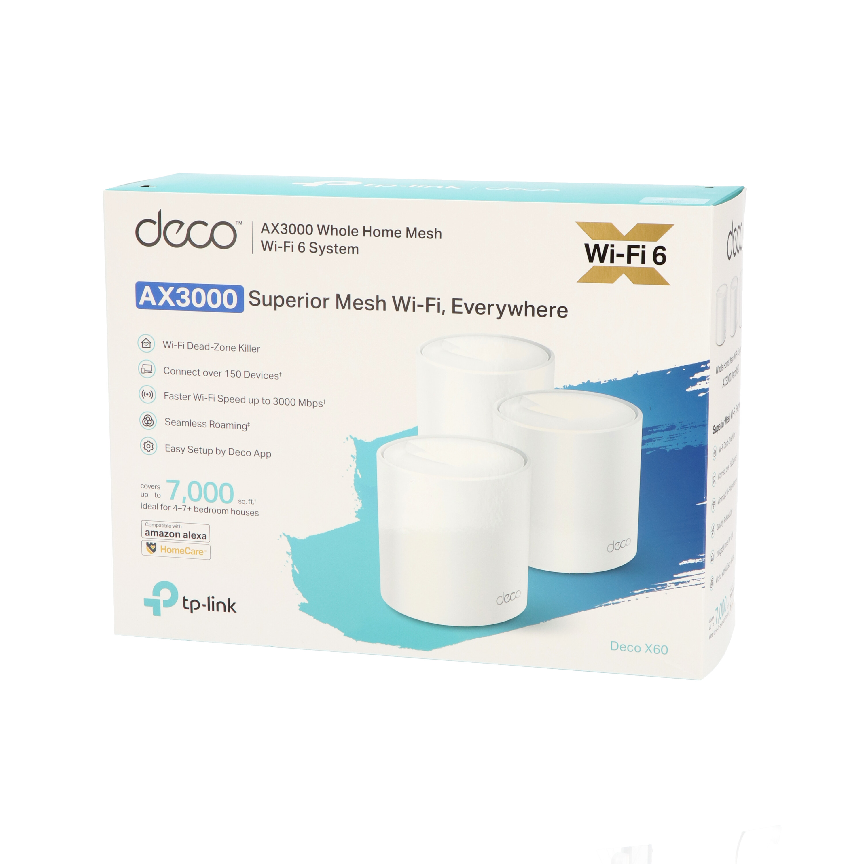 ほぼ新品★TP-Link Deco X60 メッシュWi-Fi 6 2台セット TP-Link Wi-Fi6 11ax対応 メッシュWi-Fiシステム Deco X60 2