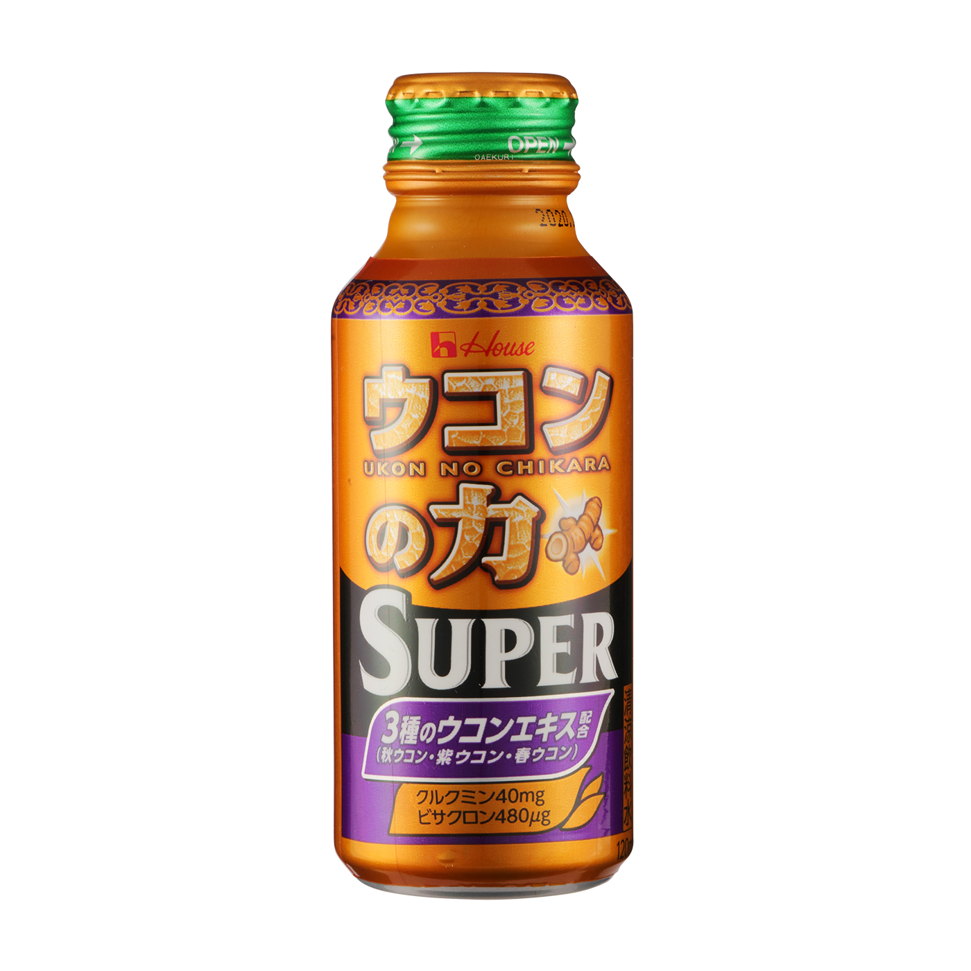 ハウスウェルネスフーズ ウコンの力 超MAX 120ml ボトル缶