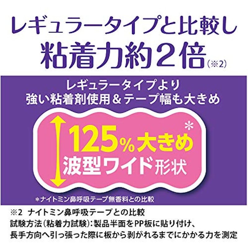 ナイトミン鼻呼吸テープ強粘着 3