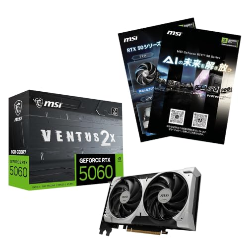GeForce RTX 5060 8G VENTUS 2X OC V1 A5クリアファイル同梱版 1