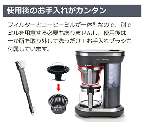 山本電気 YAMAMOTO コーヒーメーカー YS0005BKを検証レビュー