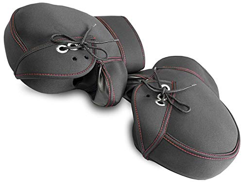 DotJoy] バイク用ハンドルカバー 防水防寒 裏起毛 極厚 防風対策 ハンドルウォーマー PUレザー素材 反射テープ付き 簡単取り付け  フリーサイズ オートバイ/スクーター/原付/pcxなど対応ー防寒 (グレー) | Pay ID バイク用ハンドルカバー 防水 防寒 ハンドルウォーマー バイク バイク用 リフレクター付き 防風 縫い目良い 汎用 保温性 (グレイ