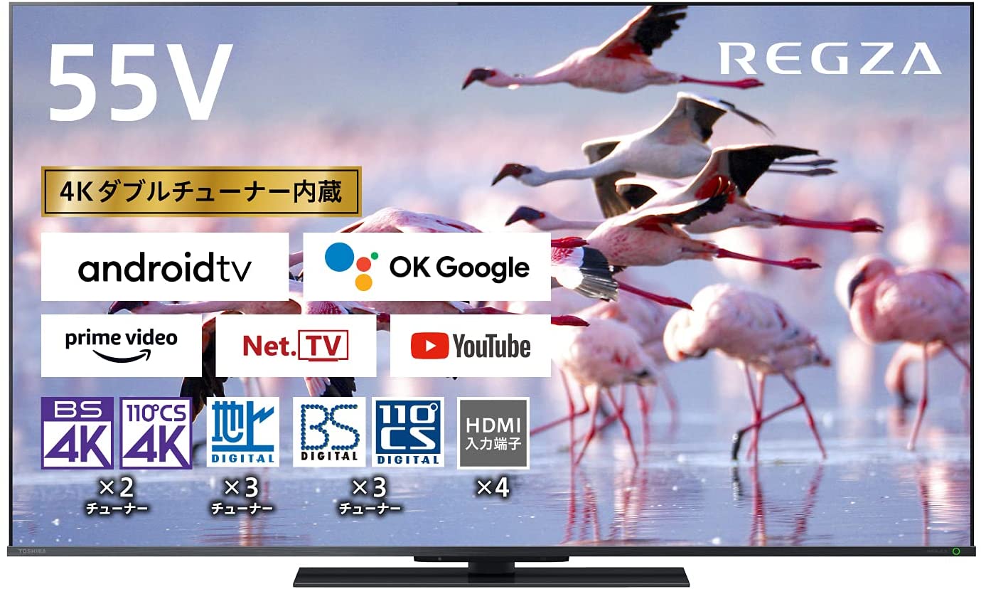 東芝 REGZAの55インチテレビのおすすめ人気ランキング【2025年