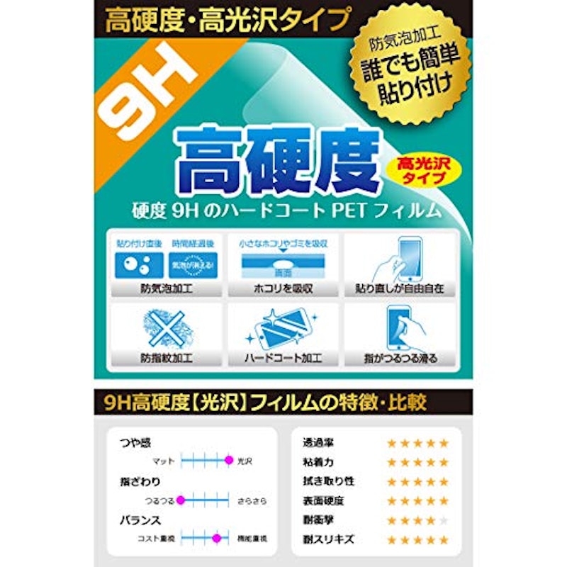 PDA工房 9H高硬度光沢 保護フィルム 3