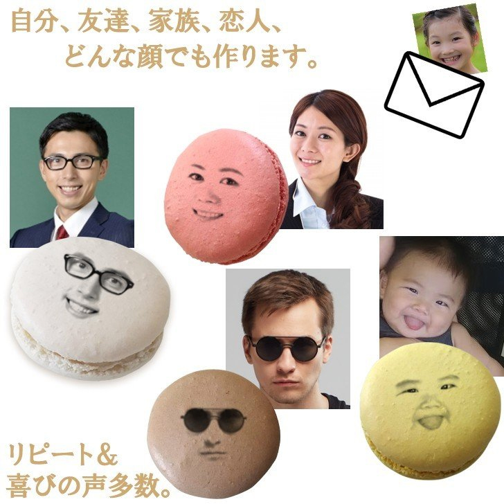 顔マカロン 2