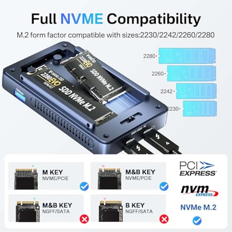 M.2 NVMe SSD 外付けケース 3