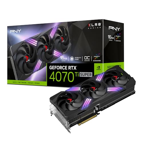 GeForce RTX 4070 Ti SUPER 16GB OC XLR8 ARGB オーバークロック トリプルファン VERTO 1