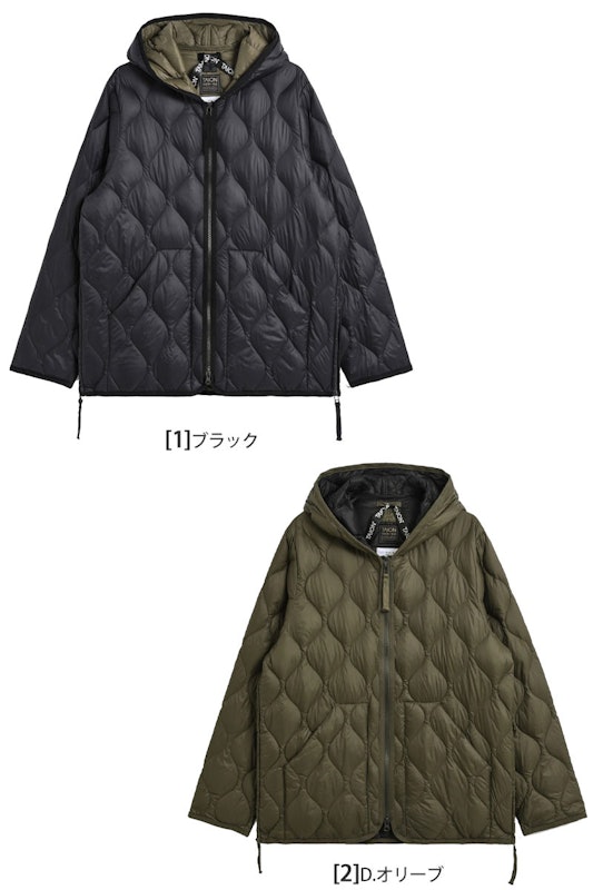 ミリタリー Wジップ ダウンパーカー 4