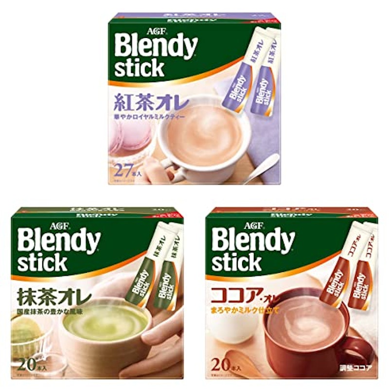 ブレンディ スティック 紅茶 ココア 抹茶3種飲み比べセット 1
