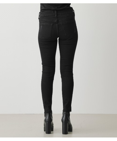【キトリ】MOUSSY HW Rebirth BLACK SKINNY moussy HW Rebirth BLACK skinny 23 新品（MOUSSY HW Rebirth