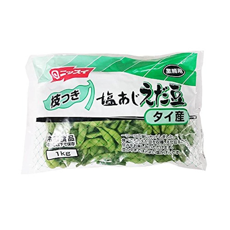 枝つき塩味枝豆 1