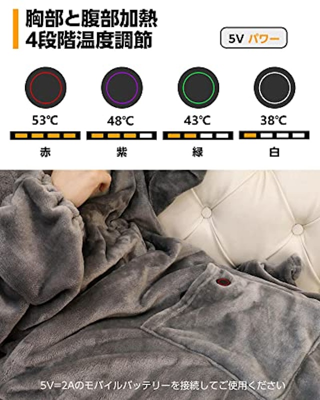 着る電気毛布 2