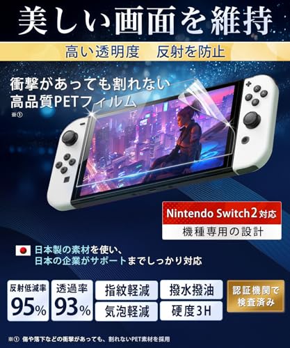 Nintendo Switch2用 保護フィルム 2