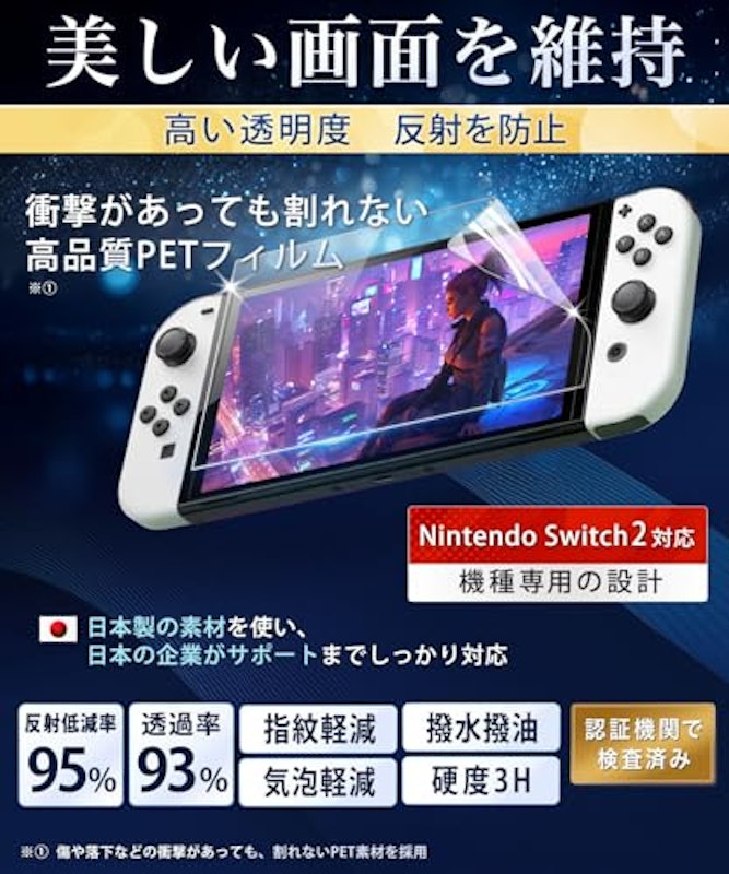 Nintendo Switch2用 保護フィルム 2