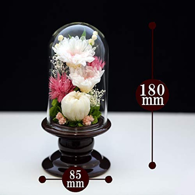 仏花ミニ輪菊glassプリザーブドフラワー 3