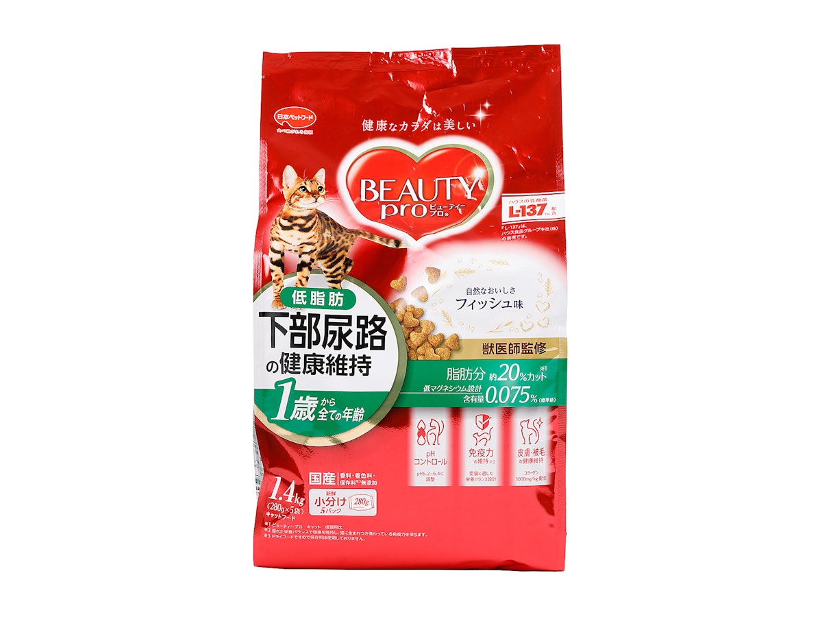 ビューティープロ キャット 猫下部尿路の健康維持 低脂肪をレビュー