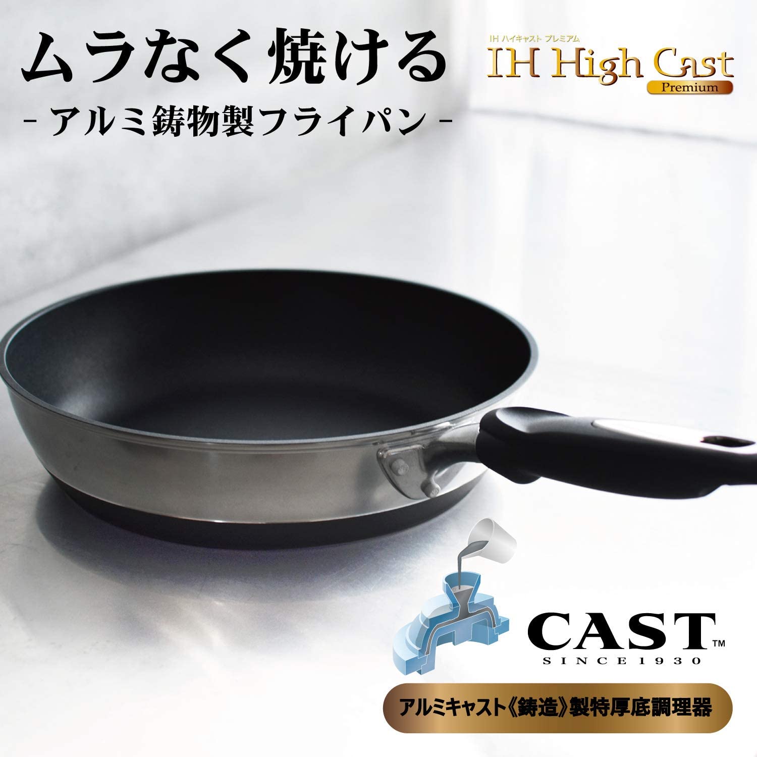 IHハイキャストプレミアム フライパン 2