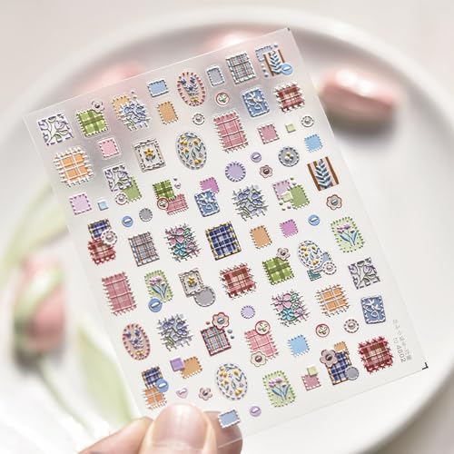 立体刺繍風ネイルシール 7