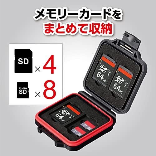 ハードメモリーカードケース スリム SD4 3