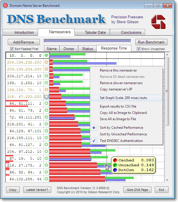 DNS Benchmark 2