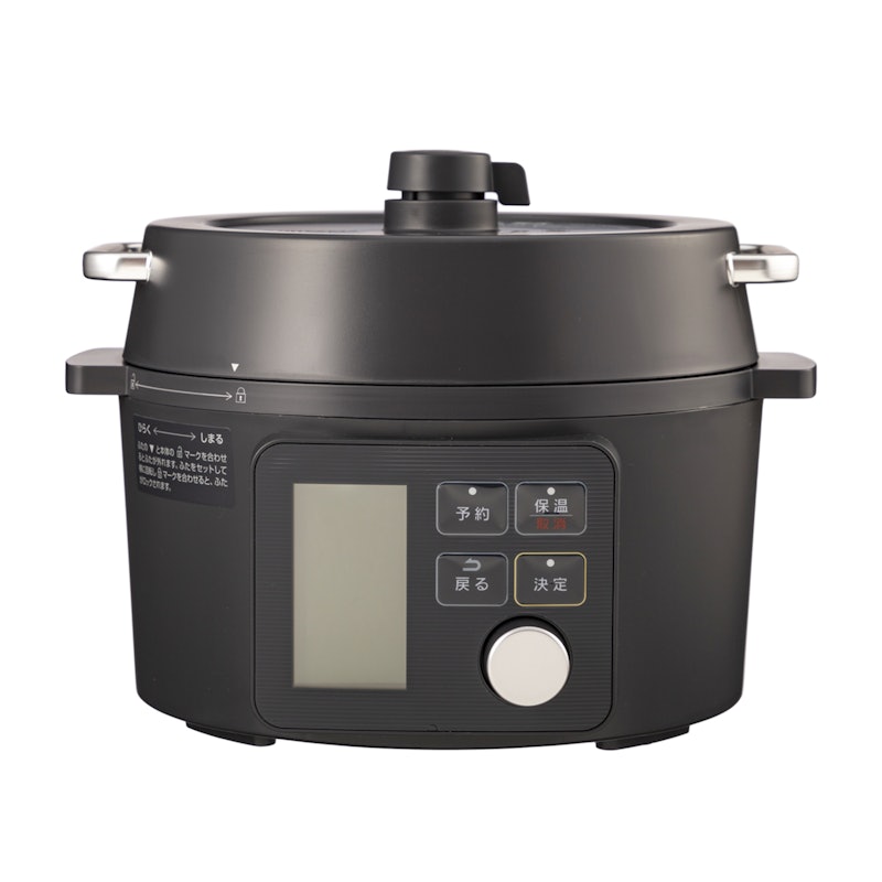 アイリスオーヤマ 電気圧力鍋 2.2L ブラック KPC-MA2-B800W炊飯容量
