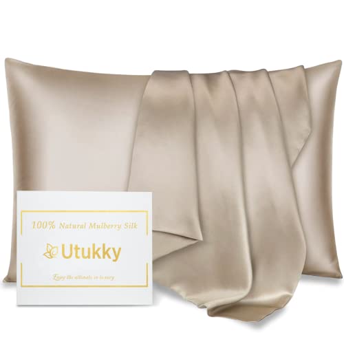 MOKUKOシルク枕カバー ホワイト 封筒式 摩擦軽減 美肌 美髪
