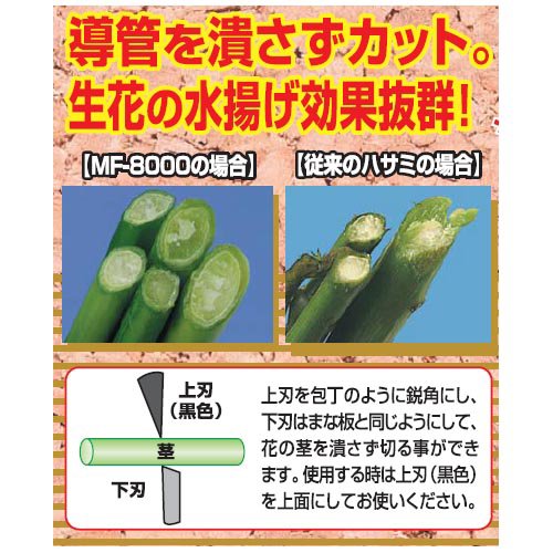 フローリストはさみ ウルトラロッソ 花鋏 3