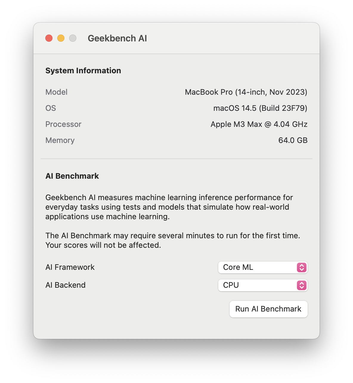 Geekbench AI 2