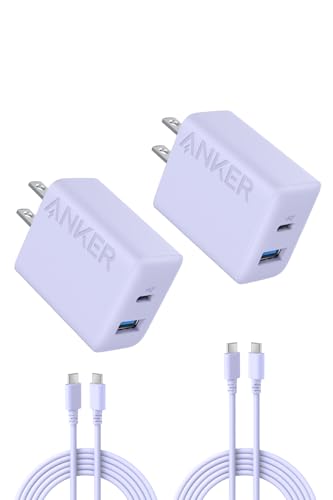 Charger (20W, 2-Port) with USB-C & USB-C ケーブル 1