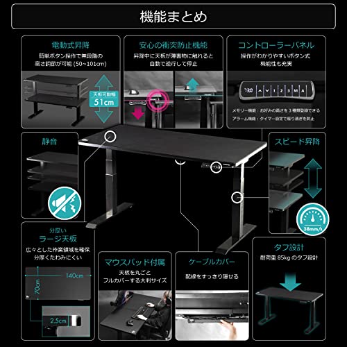 電動スーパーゲーミングデスク 4
