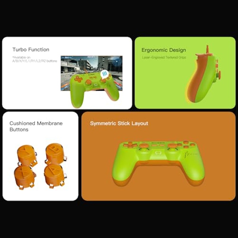 Tegenaria Lite MenaRD Collaboration Edition Wired Symmetric Game Controller 7