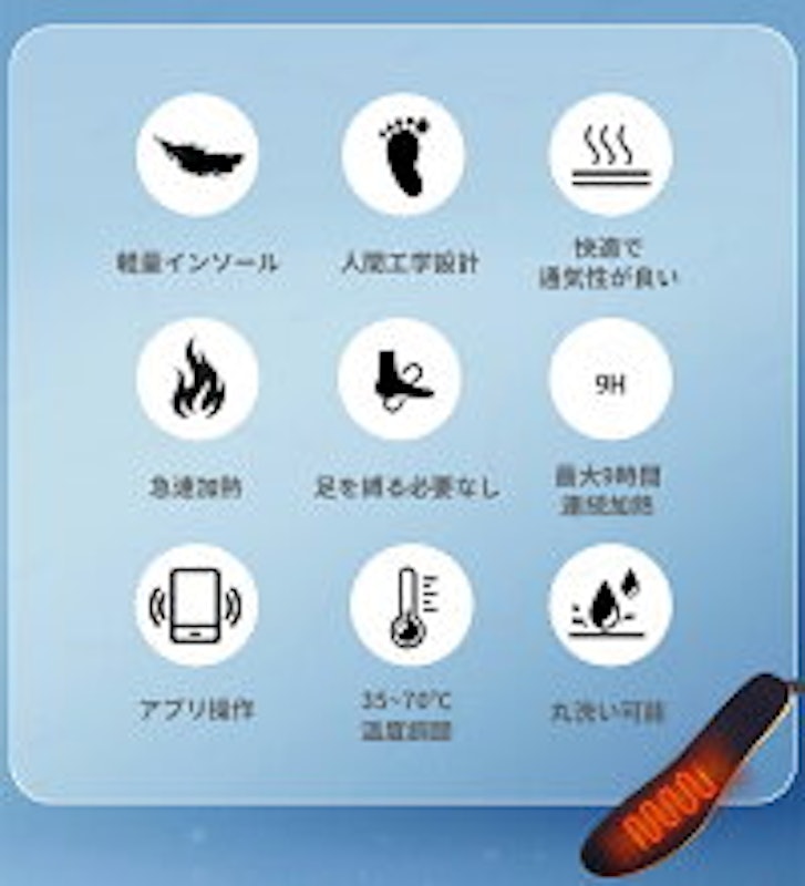 電熱インソール 2