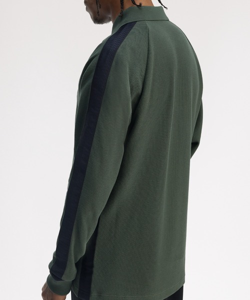 Dash Taped Zip Neck Polo Shirt 2