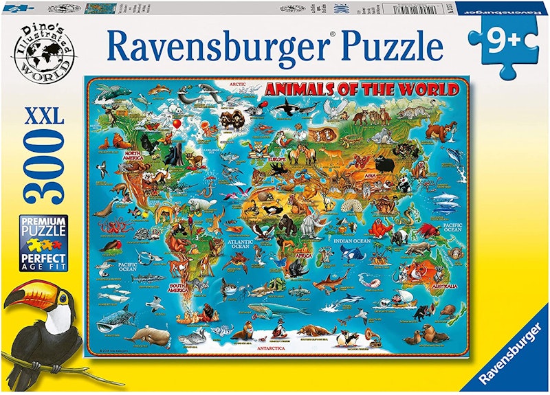 ジグソーパズル どうぶつ世界地図 1