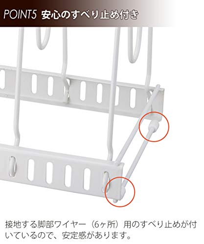 ファビエ 伸縮式フライパン＆鍋ブタスタンド すっきり整頓シリーズ 9