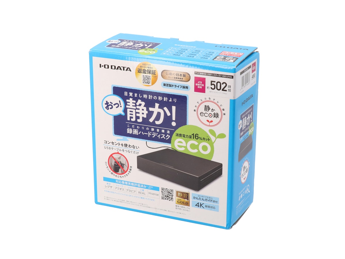 アイ・オー・データ テレビ録画用USBハードディスク HDPZ-UT4KDを アイ・オー・データ テレビ録画用USBハードディスク HDPZ-UT4KDを