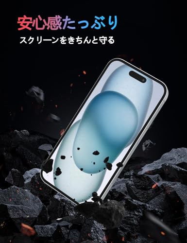 iPhone15ガラスフィルム＋カメラフィルム 5