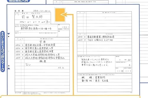 履歴書用紙 2