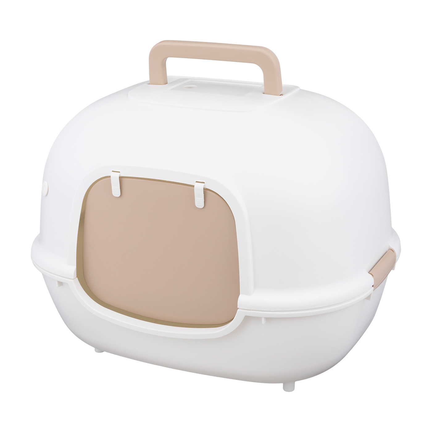 自動清掃機能付きドーム型猫用トイレ ホワイト 自動 ネコトイレ 【 Cat'sEgg Ver.3 ホワイト 】 コンパクト