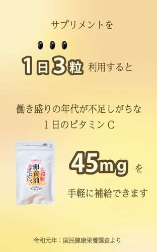 ビタミンC入り 太陽卵 卵黄油 黒にんにく 6