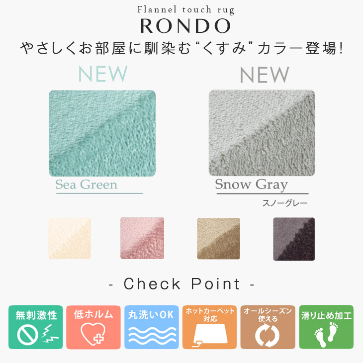 洗える軽量フランネルラグ 3