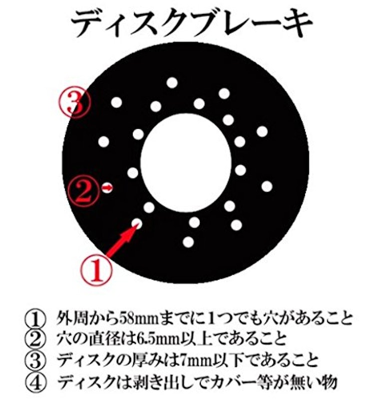 バイク用ディスクロック 4