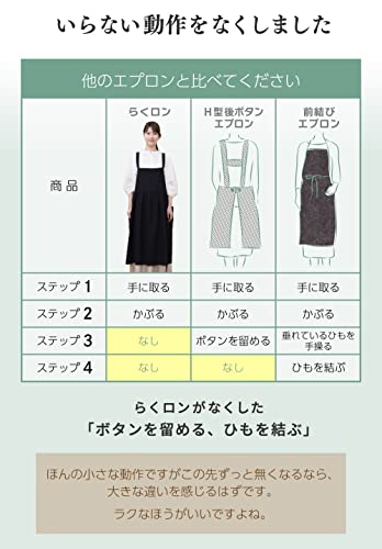 バッククロス かぶりエプロン 3
