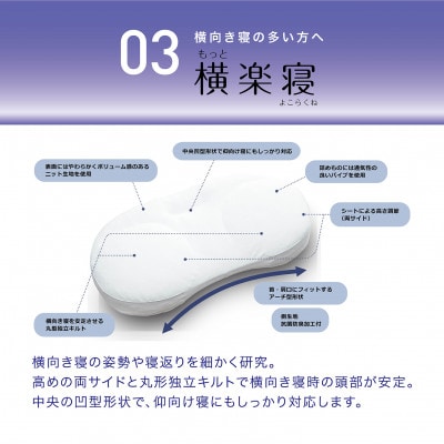 医師がすすめる健康枕 もっと横楽寝 高め 2
