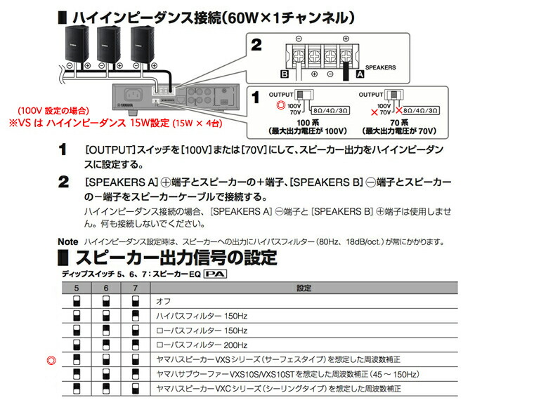 VS4 ブラック (2ペア) + PA2030a 店舗 BGMセット 5