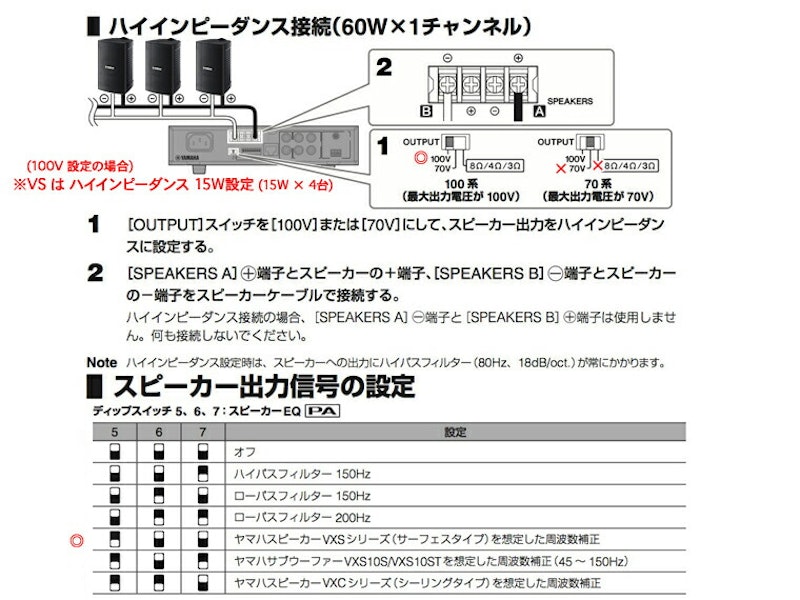 VS4 ブラック (2ペア) + PA2030a 店舗 BGMセット 5