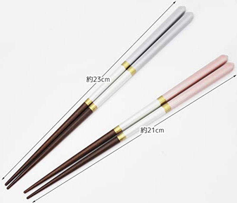 箸置付夫婦箸 シャンパン 7