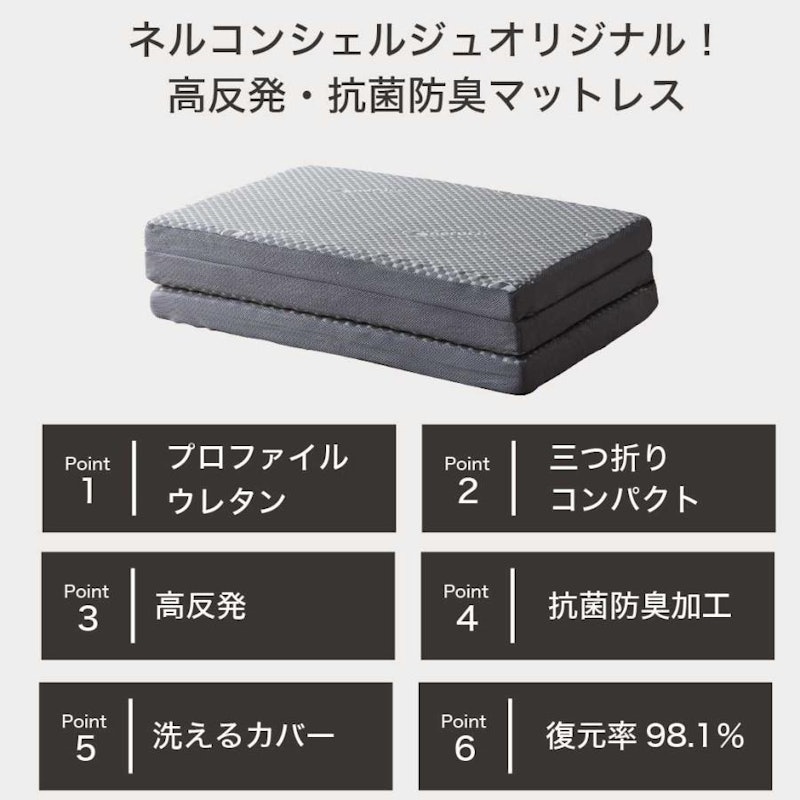 三つ折りウレタンマットレス 2